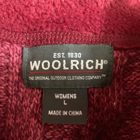 WOOLRICH 1/2 Zip Rose Pink Wool Sweater - Picture 5 of 5